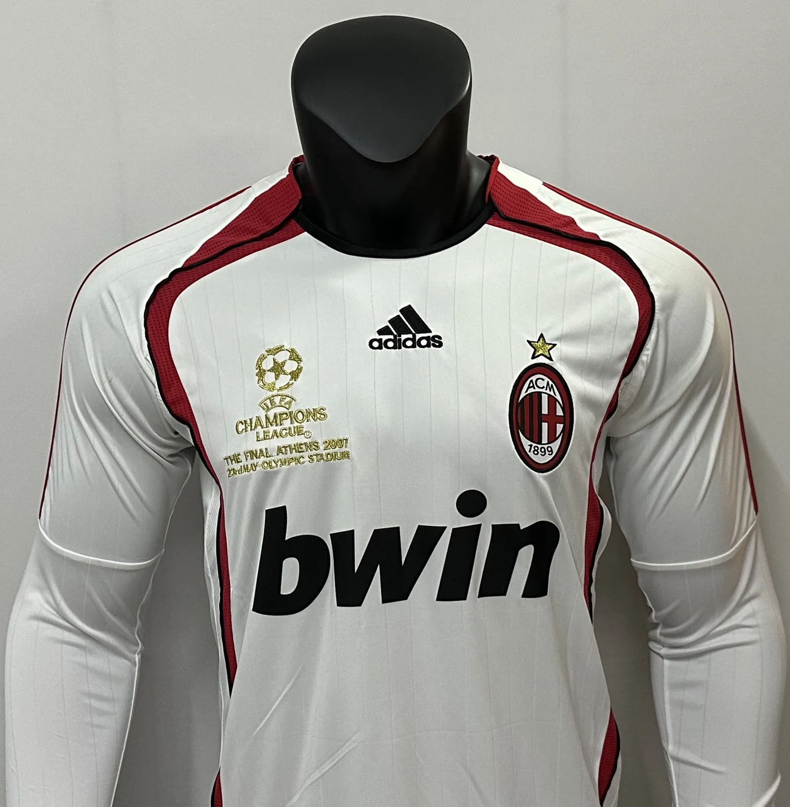06/07 Long-sleeved white AC away game — 2