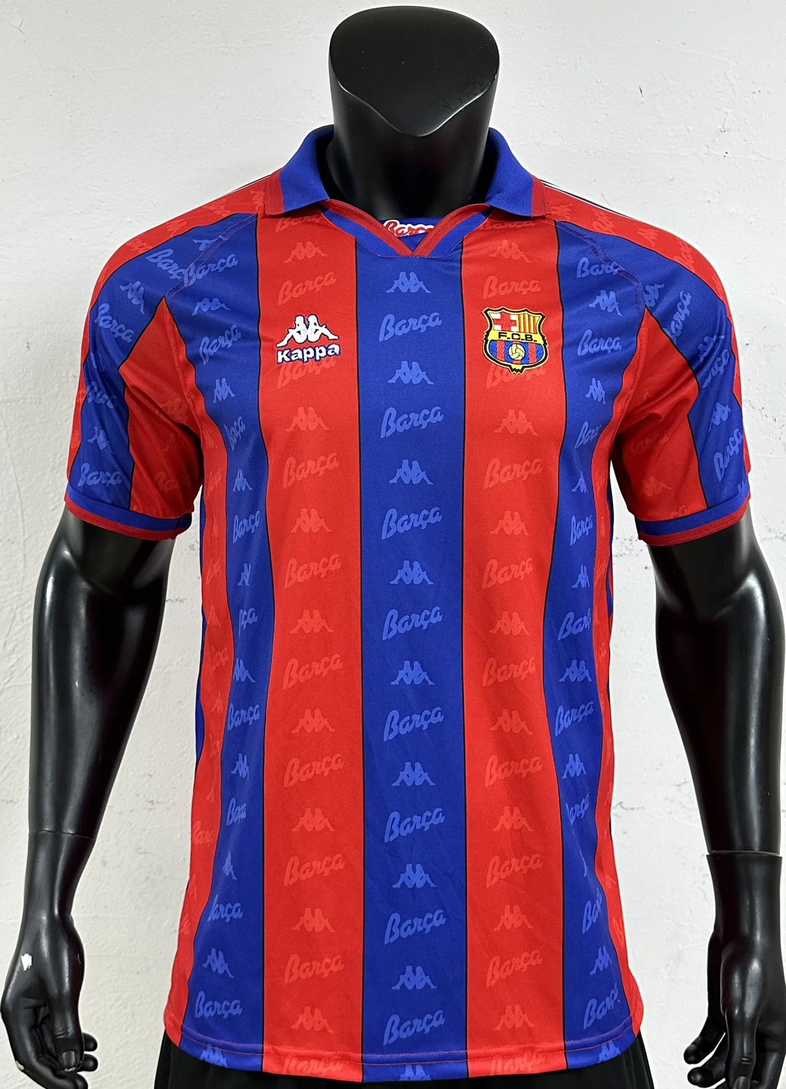 Barcelona 96/97 Home Shirt Blue and Red