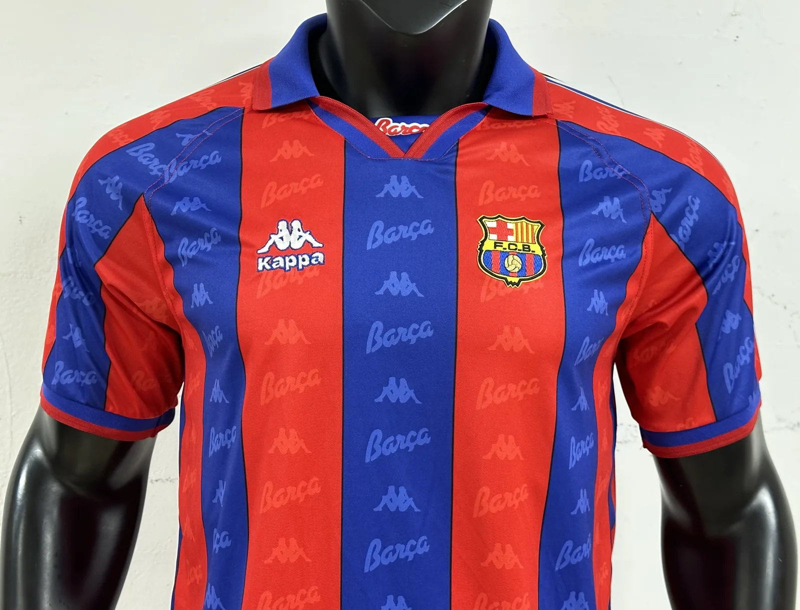Barcelona 96/97 Home Shirt Blue and Red — 2