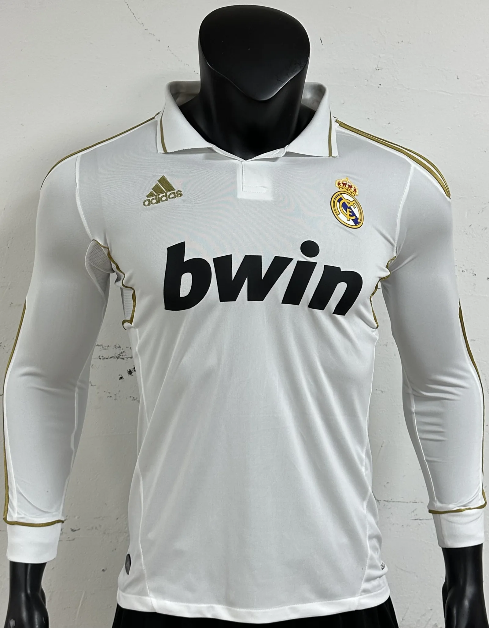 Real Madrid Camiseta 11/12 Primera Equipación Blanca Manga Larga