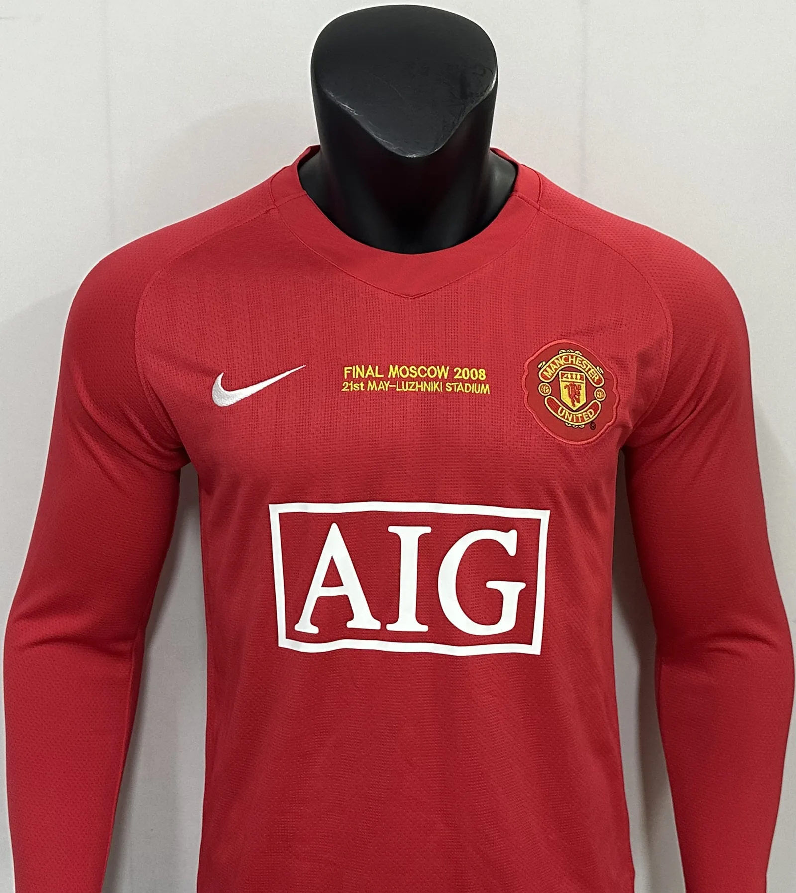 07-08 Champions League Manchester United home long sleeves — 2