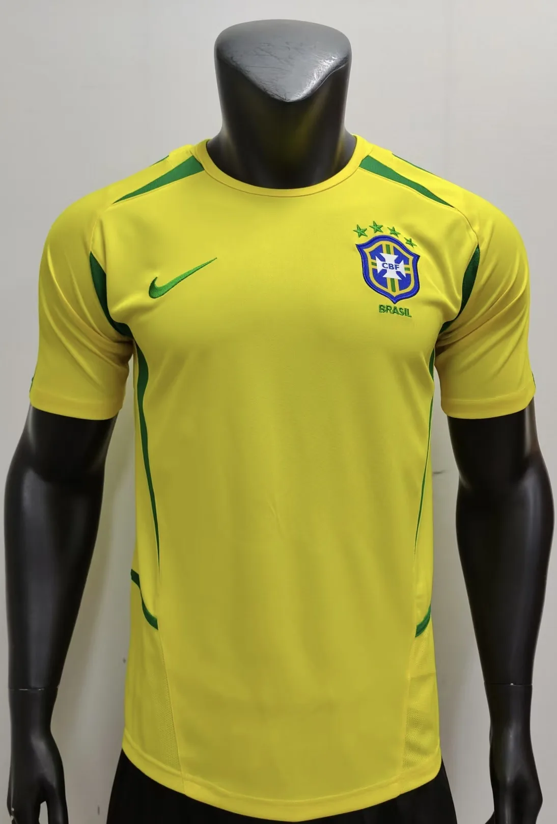 Brazil 2002 Home Shirt Yellow
