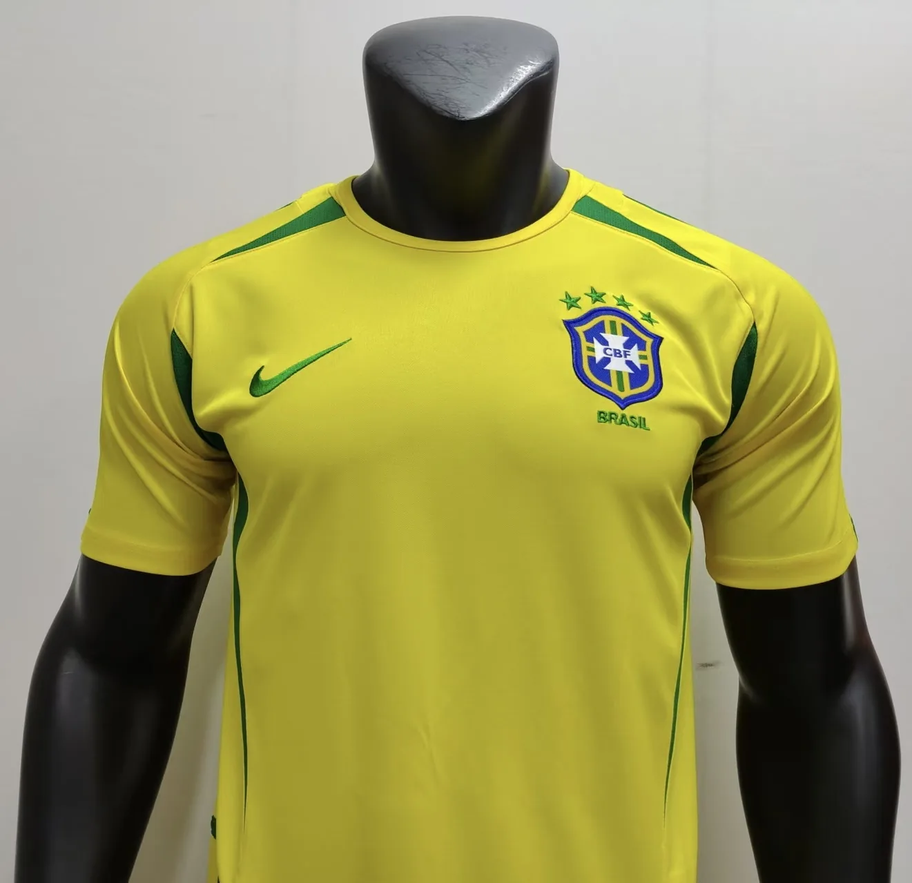 Brazil 2002 Home Shirt Yellow — 2