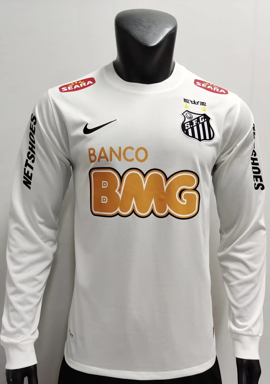 12-13 White Santos Home Long Sleeve