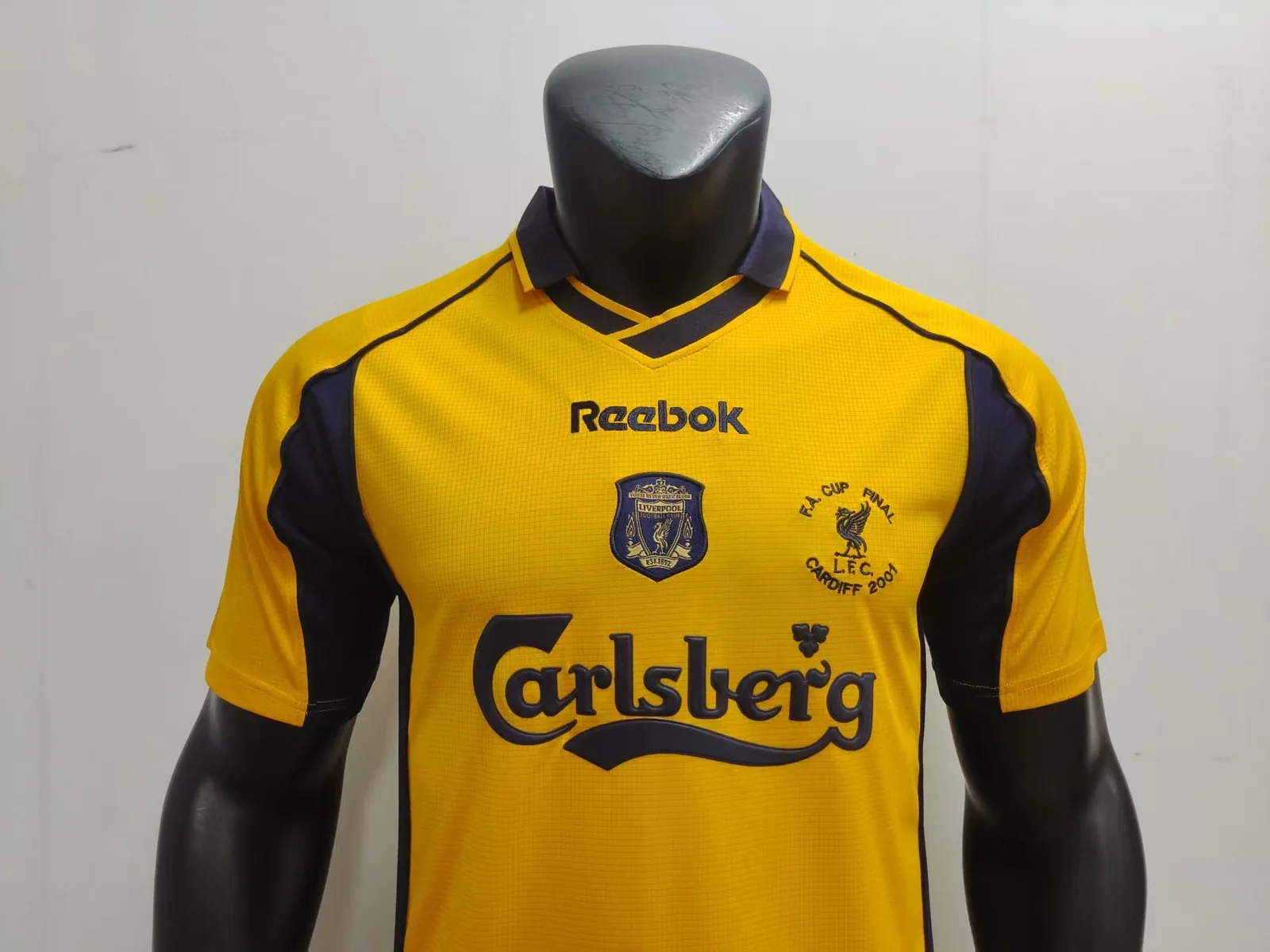 Liverpool Maillot 00/01 Third Jaune — 2