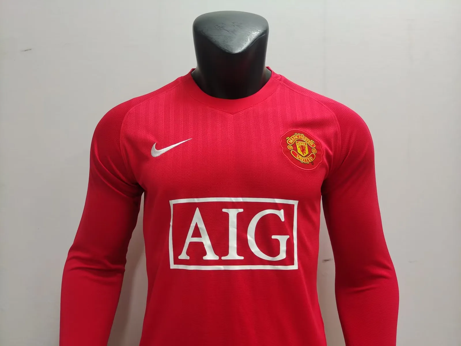 07-08 Manchester United home long sleeves — 2