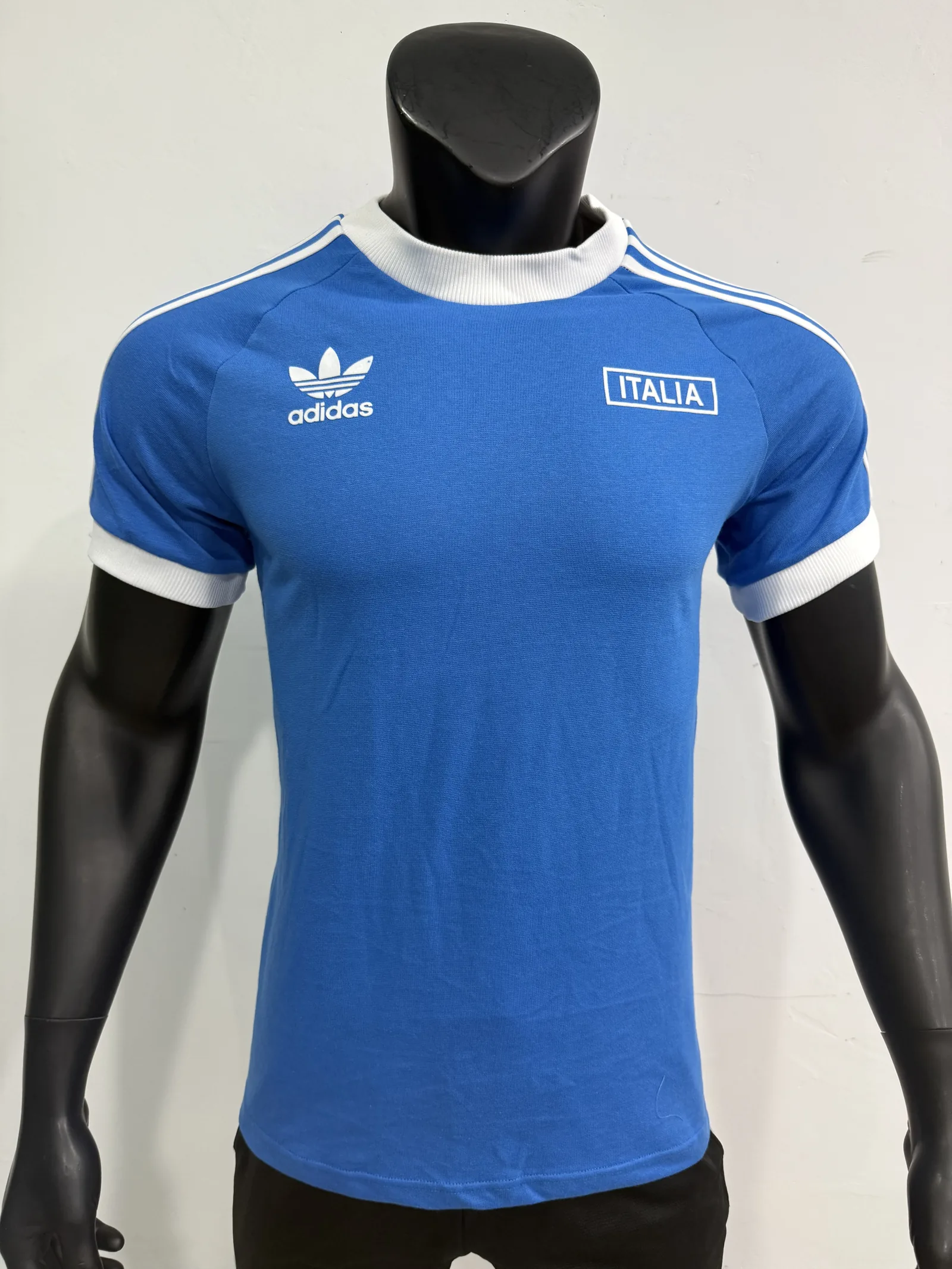 Italy Cotton T-Shirt Blue — 1