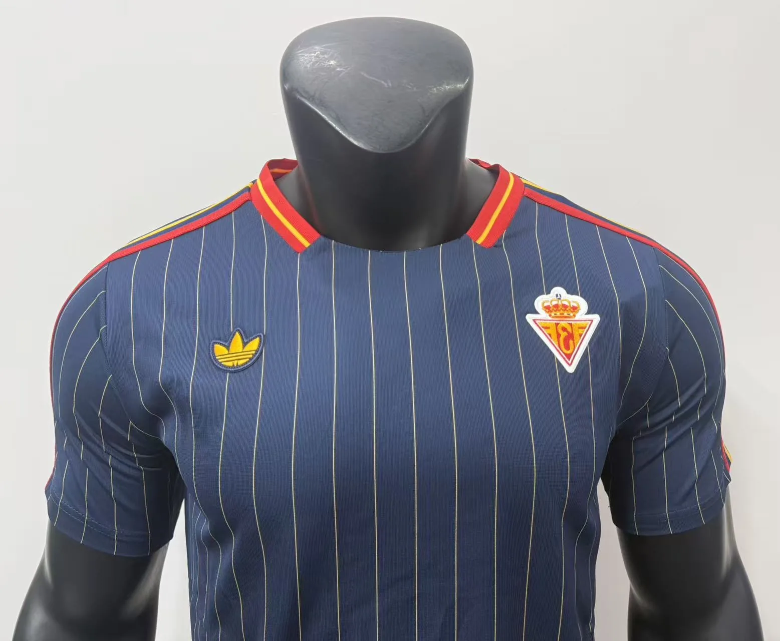 Spain 26/27 Retro Shirt Pinstripe Blue — 2