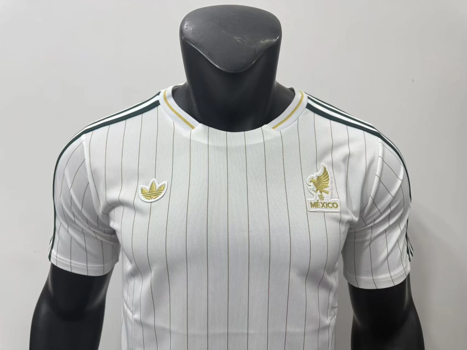 Mexico 26/27 Retro Shirt Pinstripe White — 2
