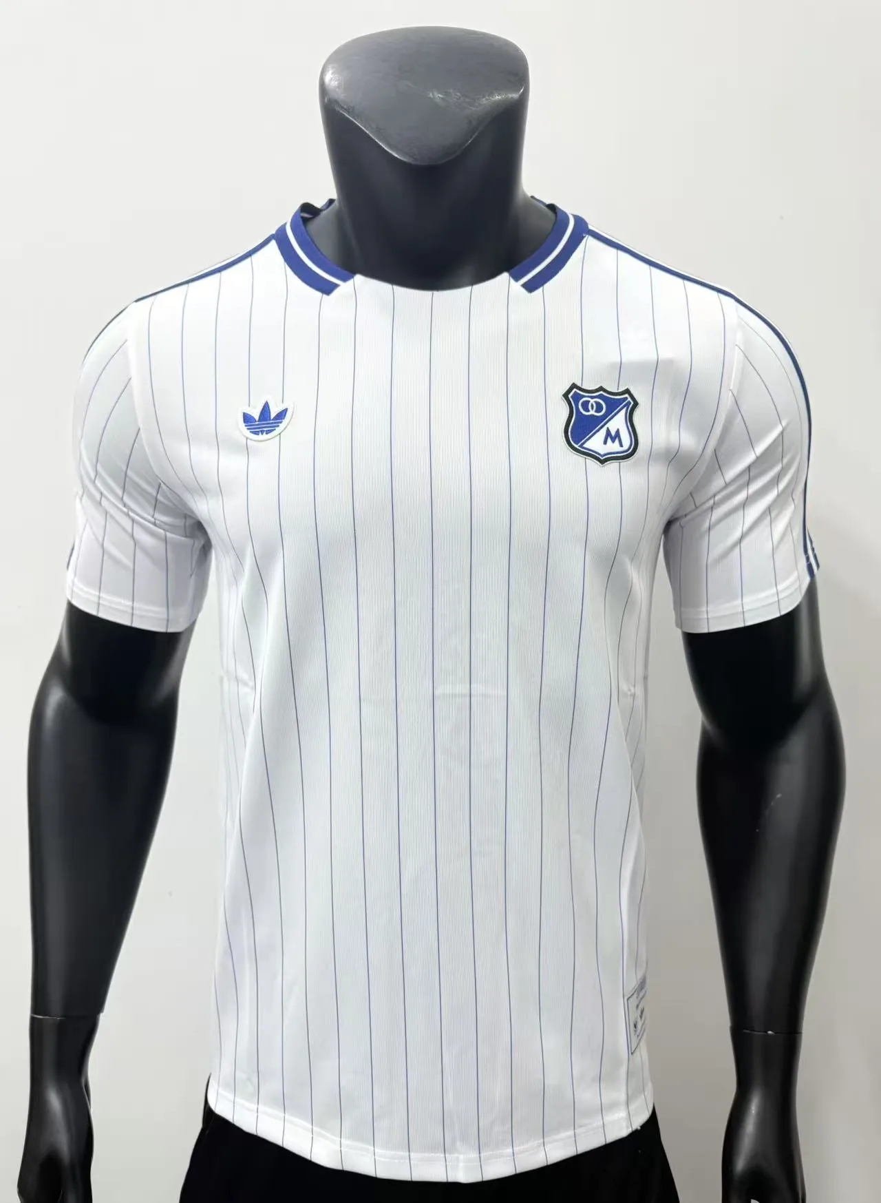 Millonarios 26/27 Retro Shirt Pinstripe White