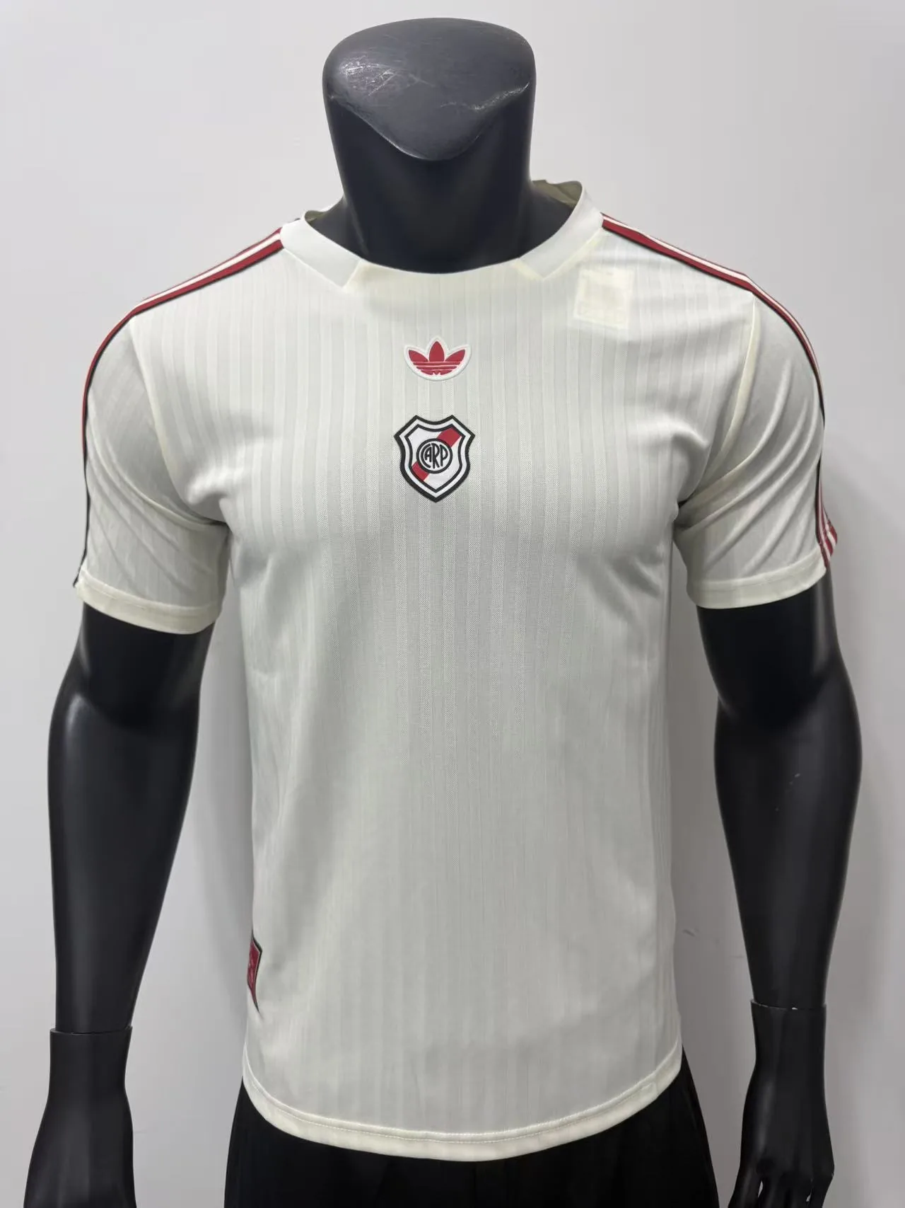 River Plate 26/27 Retro Shirt Pinstripe White