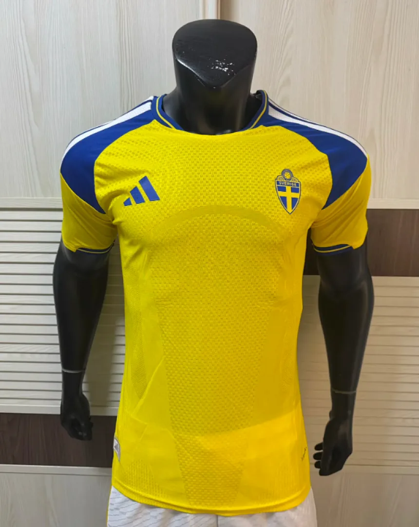 Suède 2026 Domicile Maillot Version Joueur