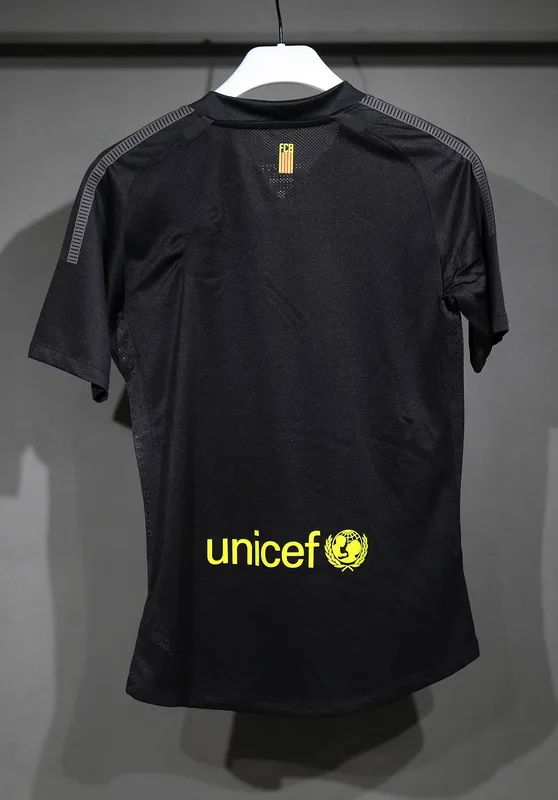 Barcelona 2011/12 Away Shirt Player Version Black — 1