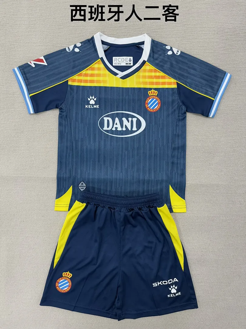 Espanyol 2025/26 Tercera Equipación Conjunto de Niño
