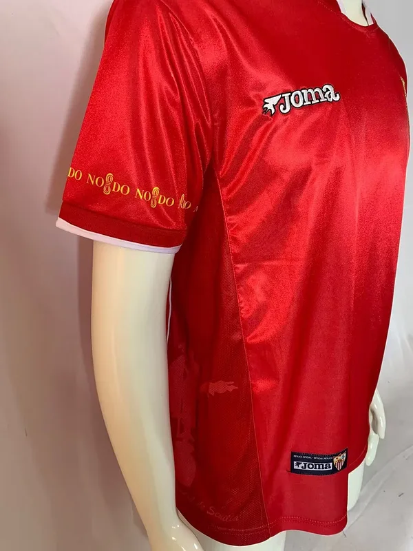 Sevilla 2003/04 Away Shirt Red — 2