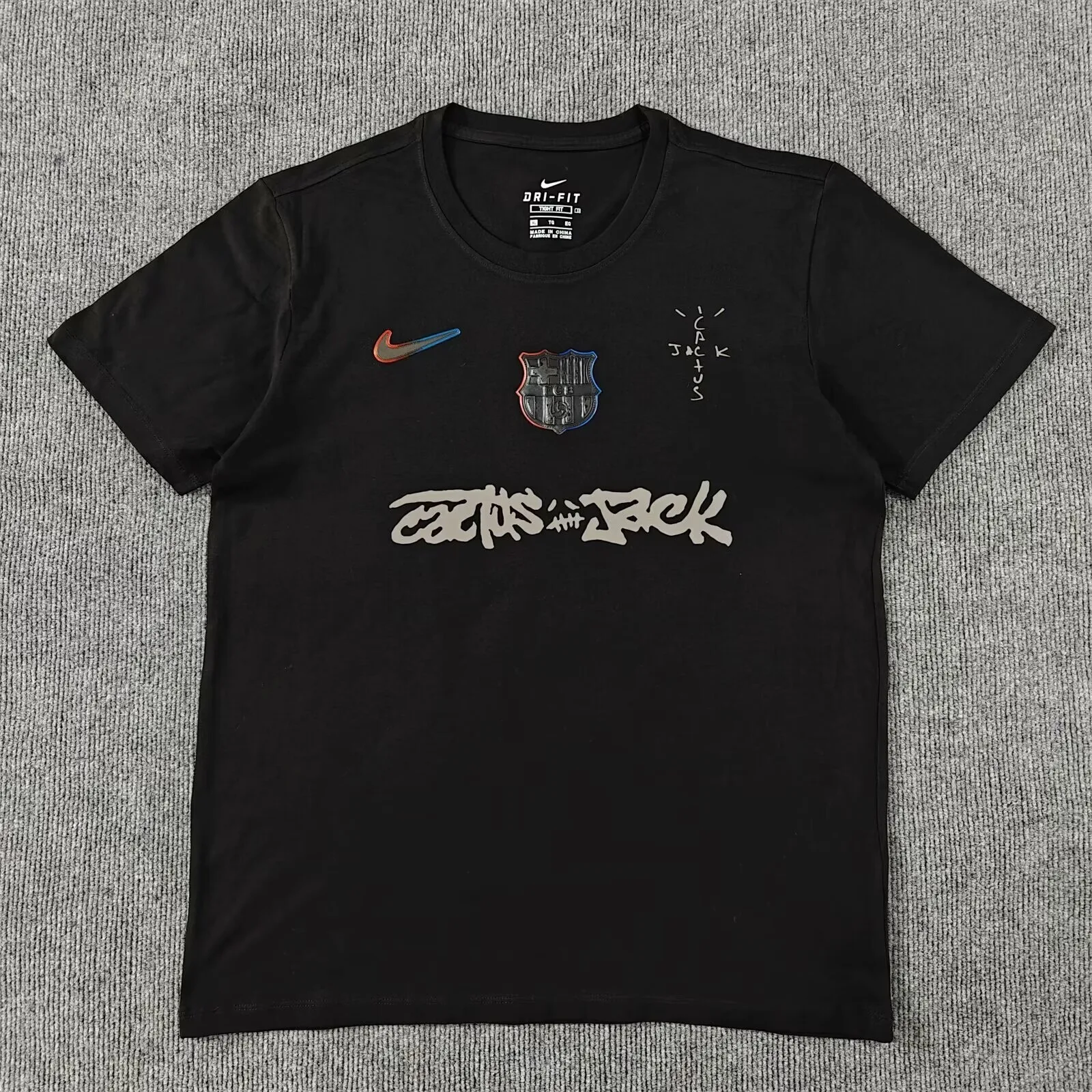 Travis Scott Cotton 2025/26 Camiseta Black — 2