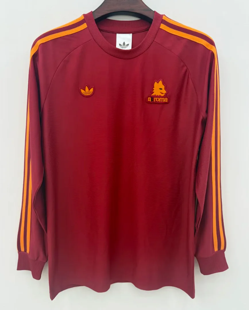 Roma 2025/26 Maillot Manches Longues Red