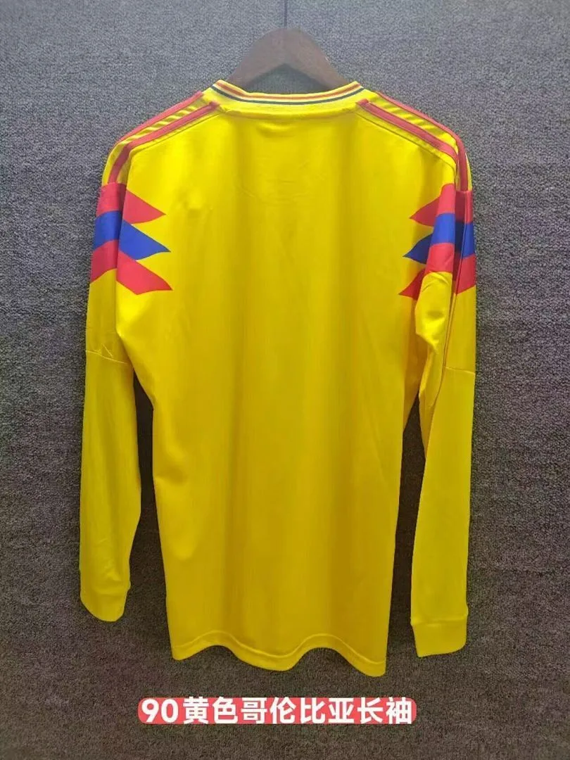 Kolumbien 1990 Heim Trikot Langarm