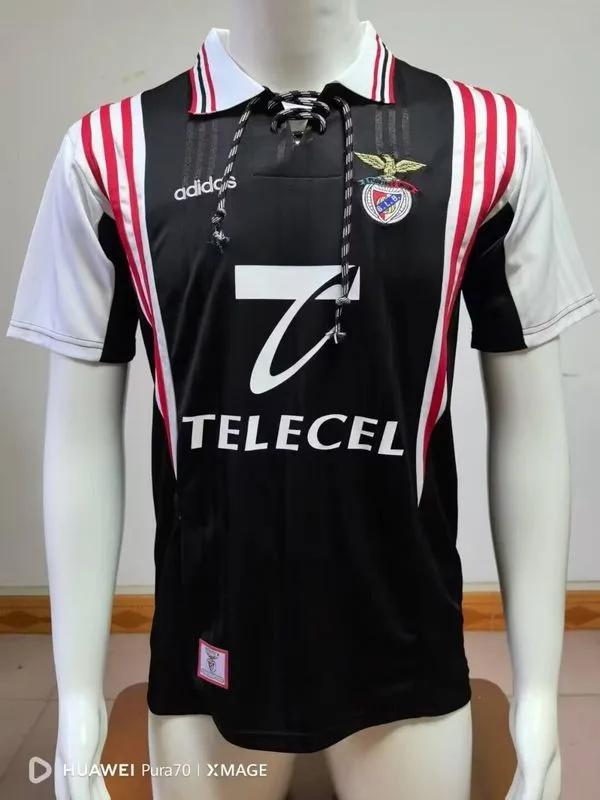 Benfica 1997/98 Away Shirt Black — 2