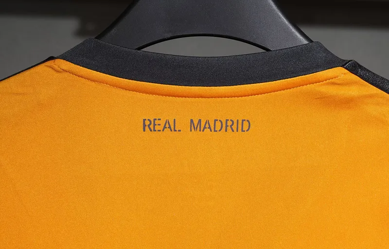 Real Madrid 2013/14 Third Maillot Manches Longues Version Joueur Orange — 2