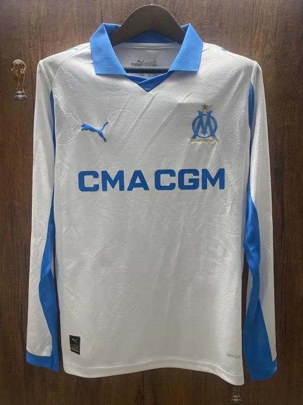 Marseille 2025/26 Home Shirt Long Sleeve