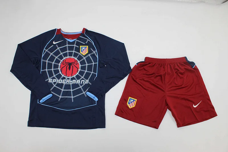 Atlético Madrid 2004/05 Away Kids Kit Long Sleeve