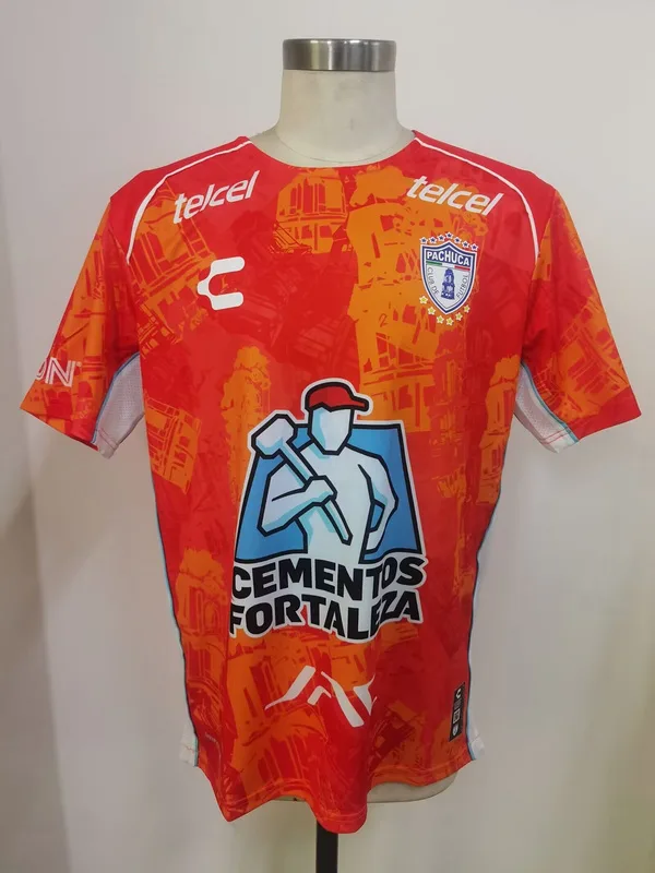 Pachuca 2024/25 Extérieur Maillot Manches Courtes Orange — 2