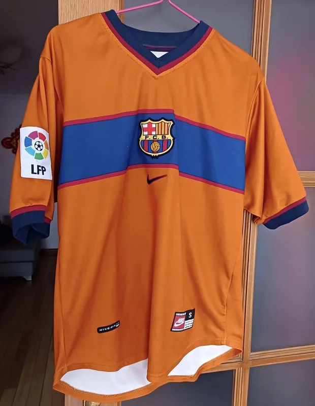Barcelona 1998/00 Ausweich Trikot Orange — 2