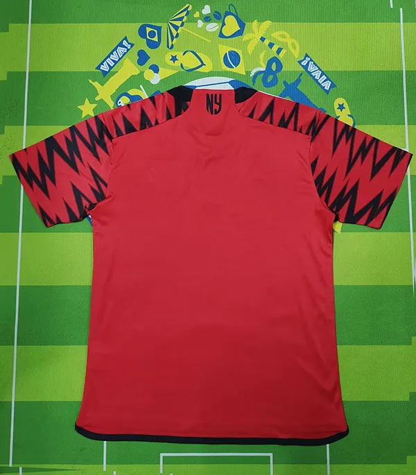 New York Red Bulls 2024/25 Extérieur Maillot Manches Courtes Red
