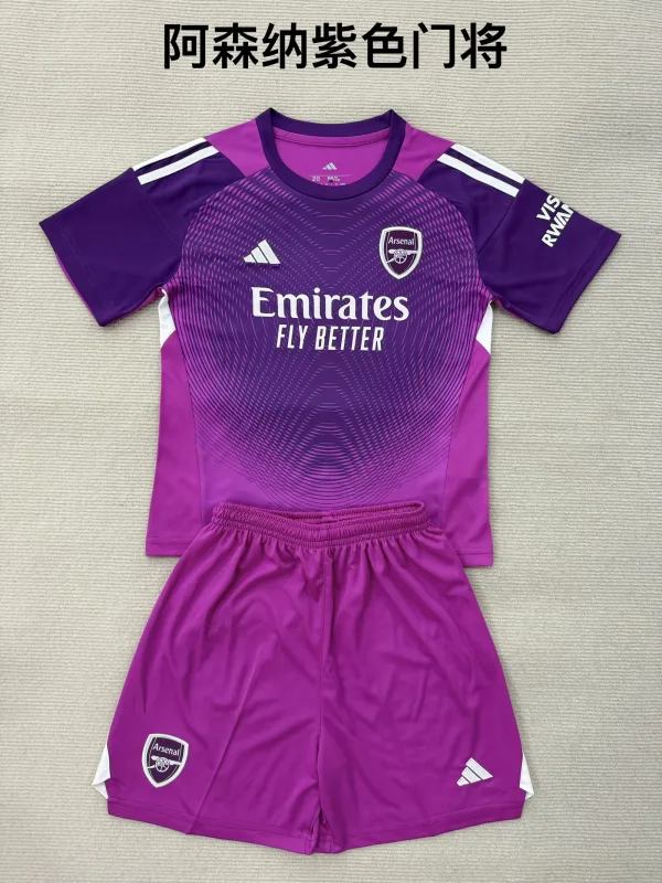 Arsenal 2025/26 Torwart Set Kinder Purple — 1