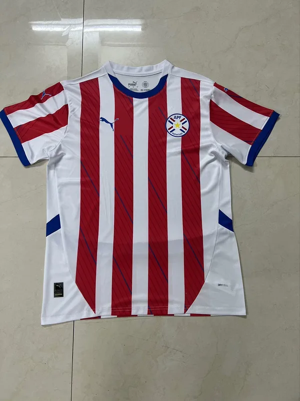 Paraguay 2024 Home Shirt Short Sleeve — 2