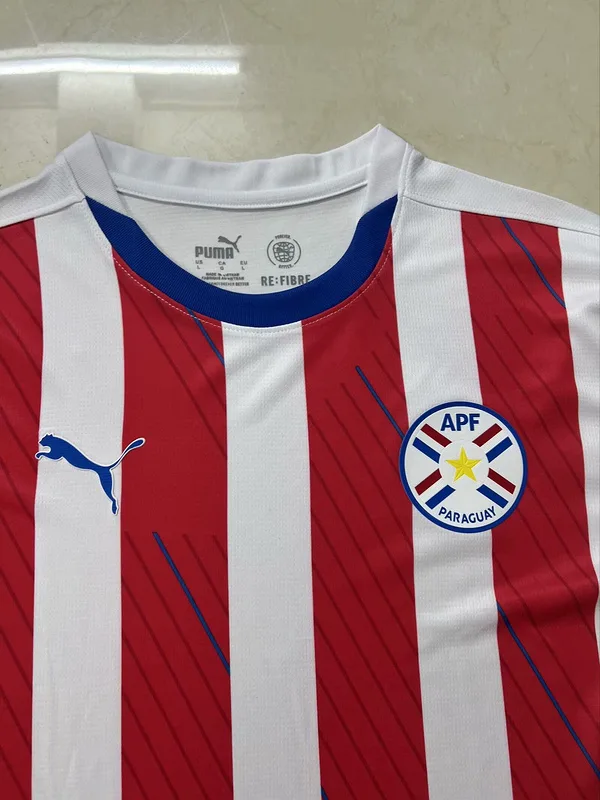 Paraguay 2024 Home Shirt Short Sleeve