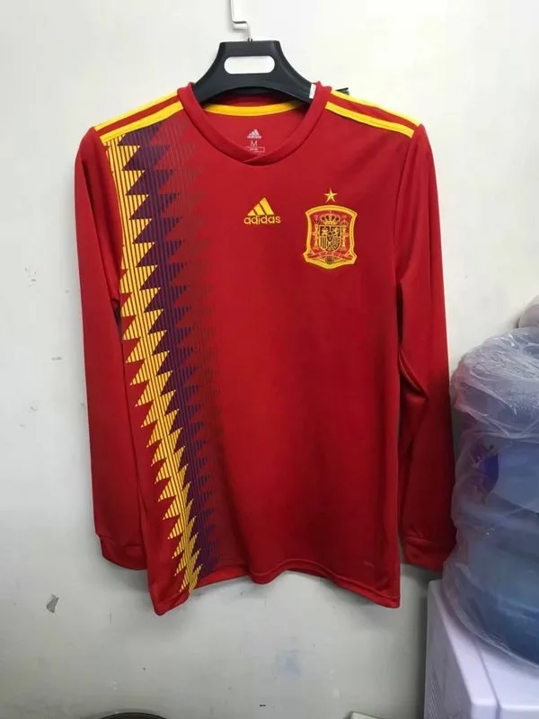 Spain 2018 Home Shirt Long Sleeve