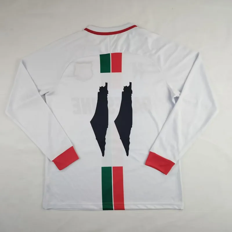 Palestine 2024/25 Shirt Long Sleeve White — 1