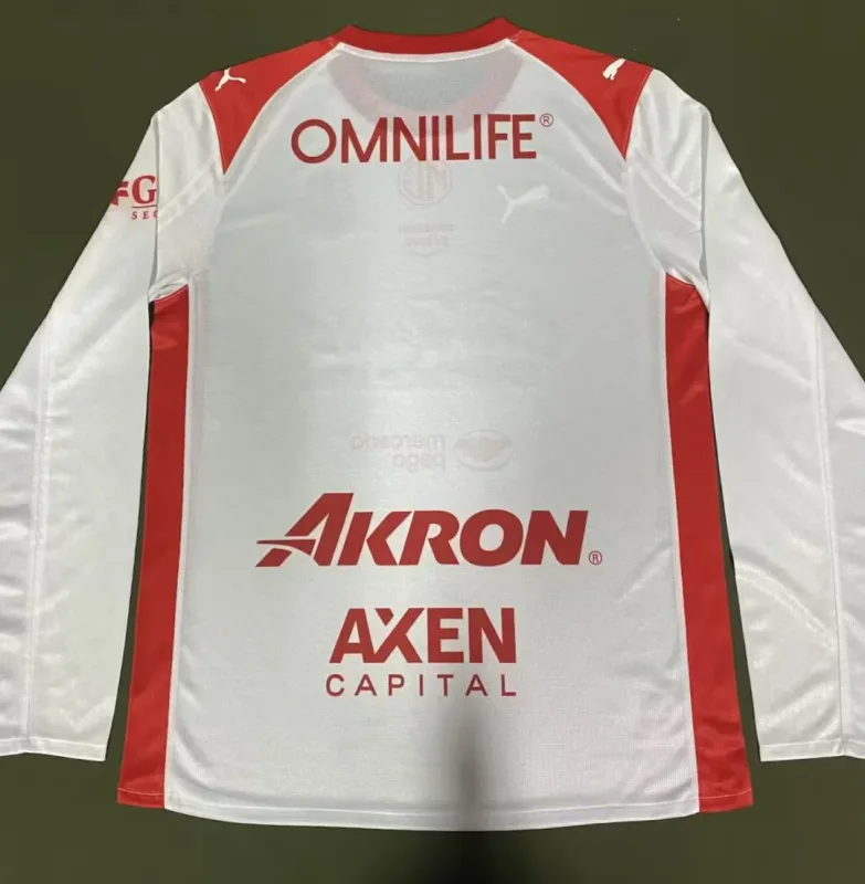 Chivas Guadalajara 2025/26 Goalkeeper Shirt Long Sleeve Player Version White — 2
