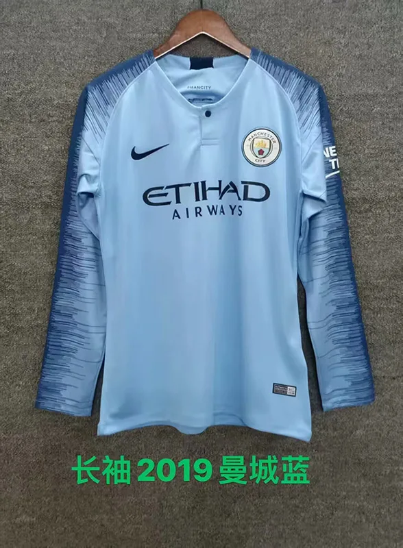 Manchester City 2018/19 Domicile Maillot Manches Longues