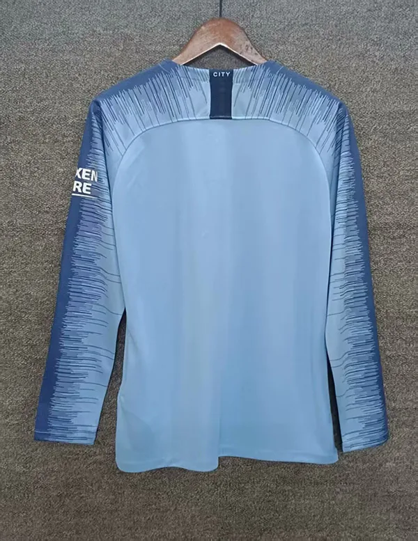 Manchester City 2018/19 Domicile Maillot Manches Longues — 2