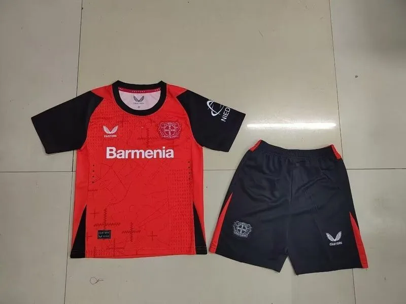 Bayer Leverkusen 2024/25 Home Kids Kit — 2