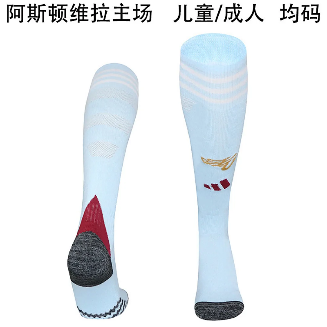 Aston Villa 2025/26 Home Socks — 1