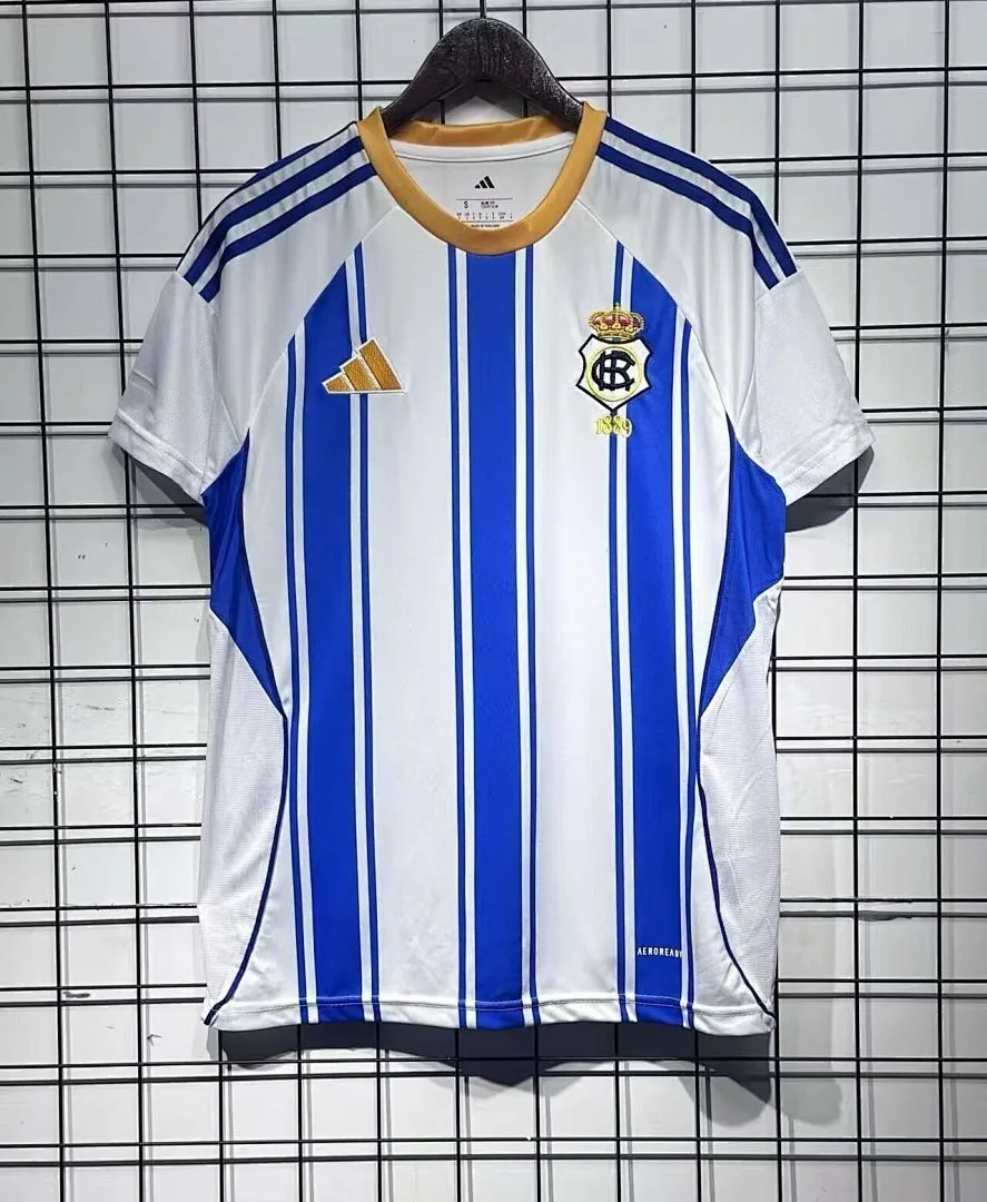 Recreativo Huelva 2025/26 Domicile Maillot Manches Courtes
