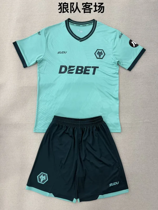 Wolverhampton Wanderers 2025/26 Away Kids Kit