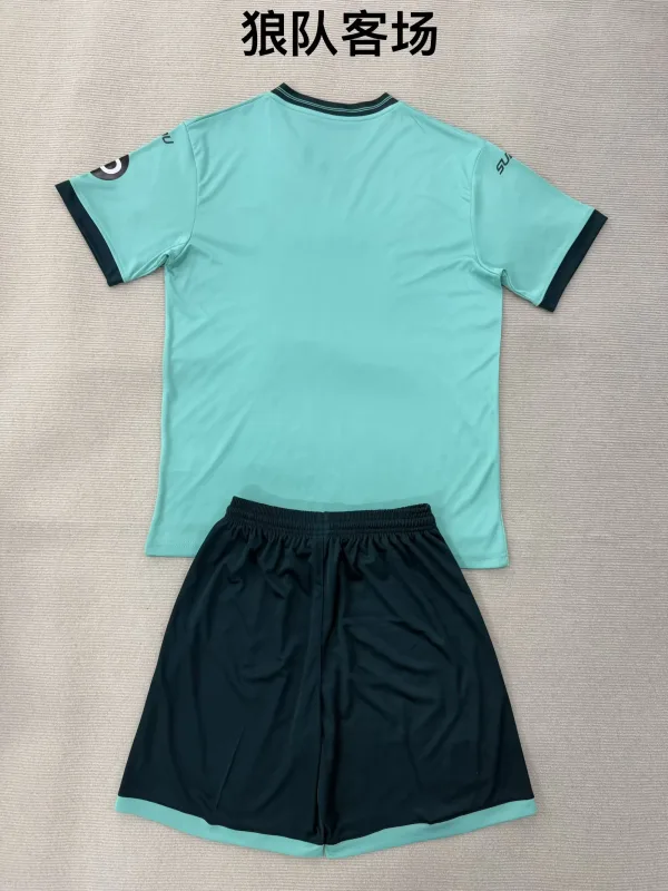 Wolverhampton Wanderers 2025/26 Away Kids Kit — 2