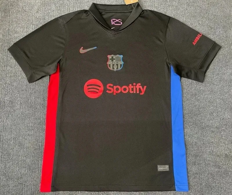Barcelona 2024/25 Away Shirt Short Sleeve Black — 1