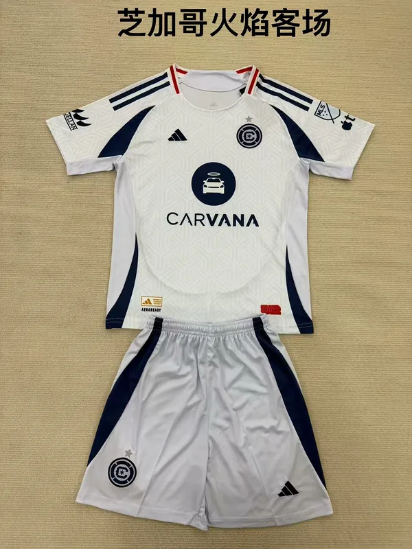 Chicago Fire 2025/26 Away Kids Kit — 1