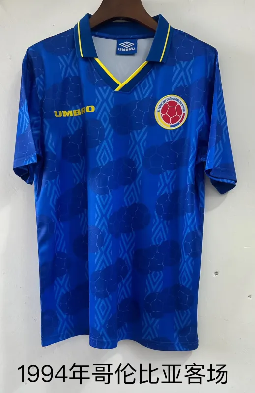 Kolumbien 1994 Auswärts Trikot Blue — 2