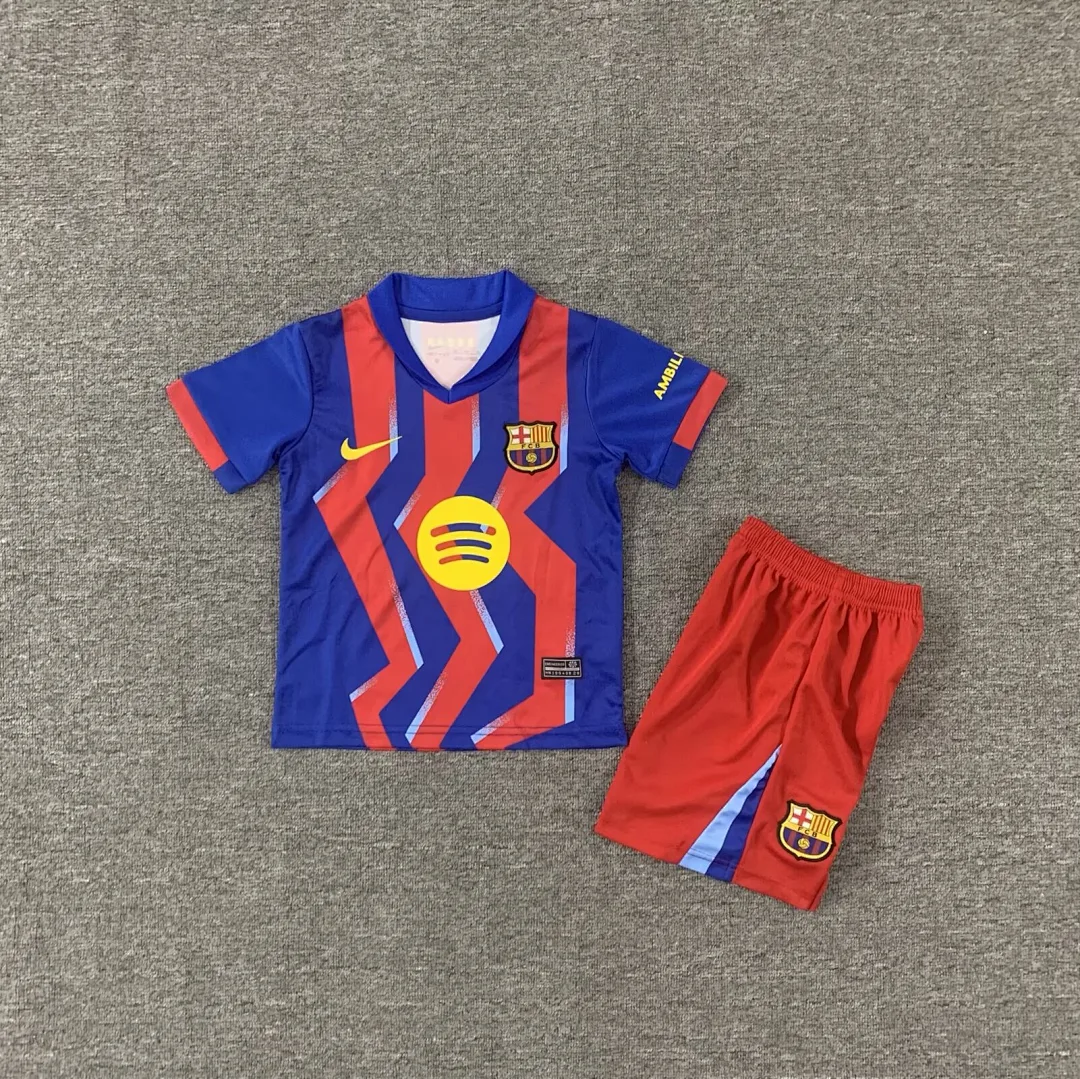 Barcelona 2025/26 Fourth Kids Kit — 1