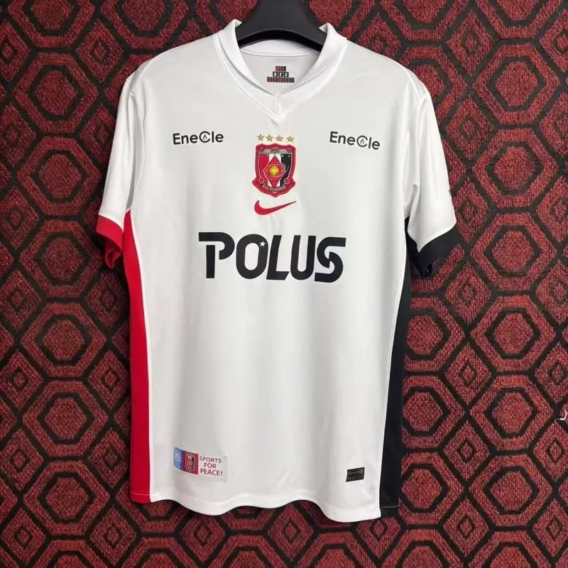 Urawa Red Diamonds 2025/26 Away Shirt Short Sleeve Red — 2