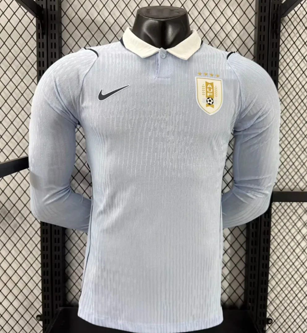 Uruguay 2026 Home Shirt Long Sleeve Player Version