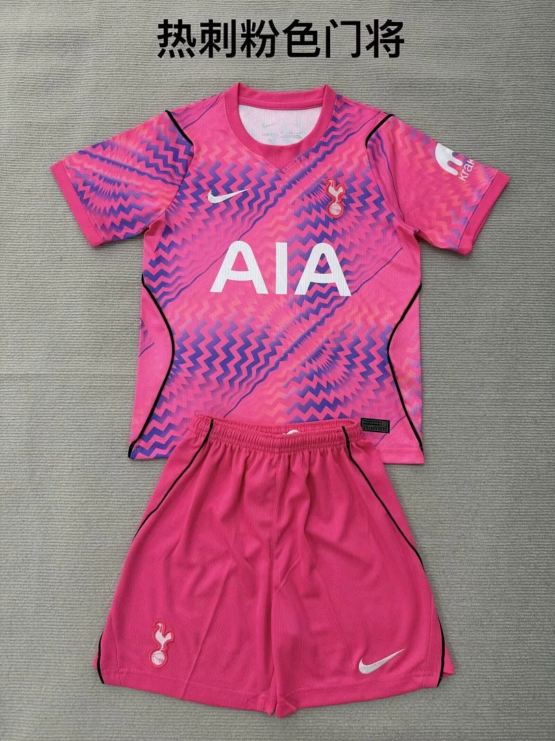 Tottenham Hotspur 2026/27 de Portero Conjunto de Niño Pink — 2
