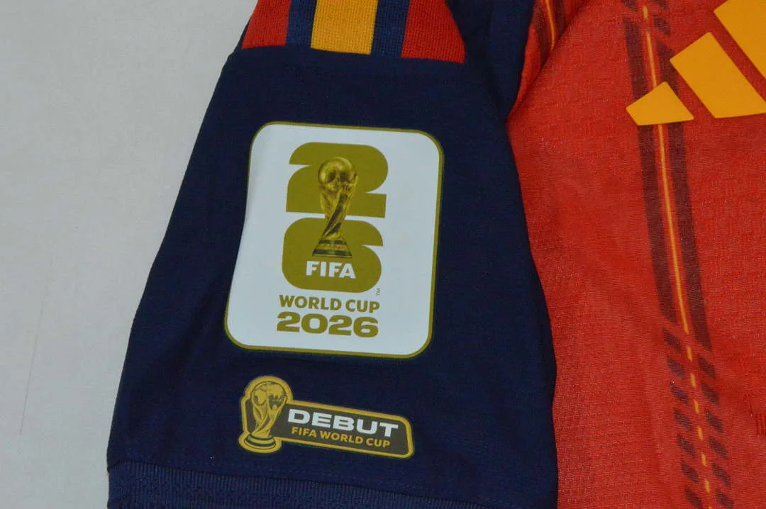 Espagne 2026 Maillot 26 Final Patch Fonts